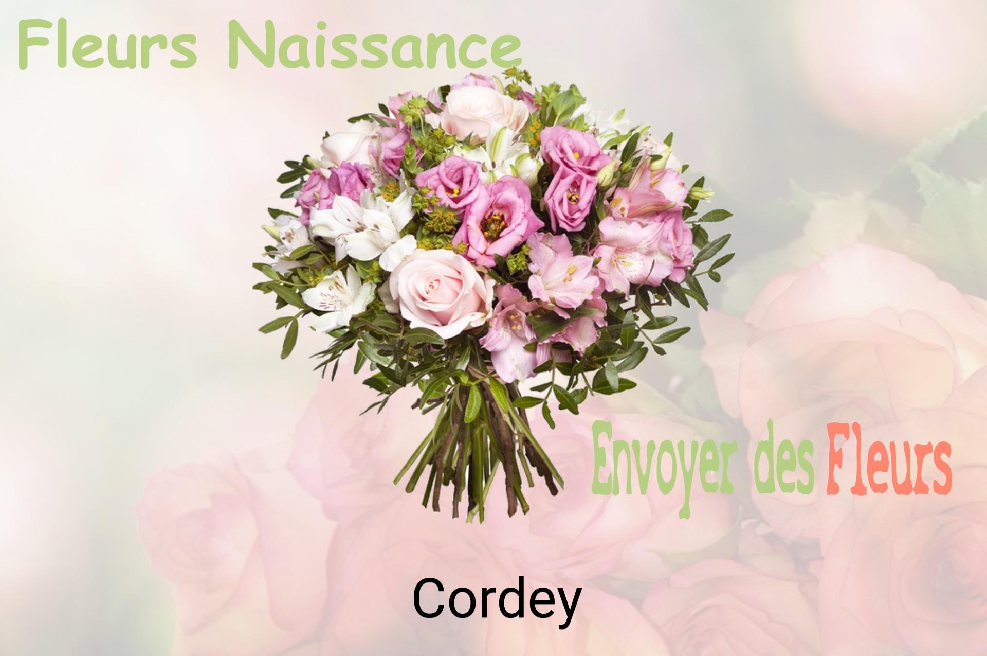 Bouquet de fleurs de naissance livré à Cordey